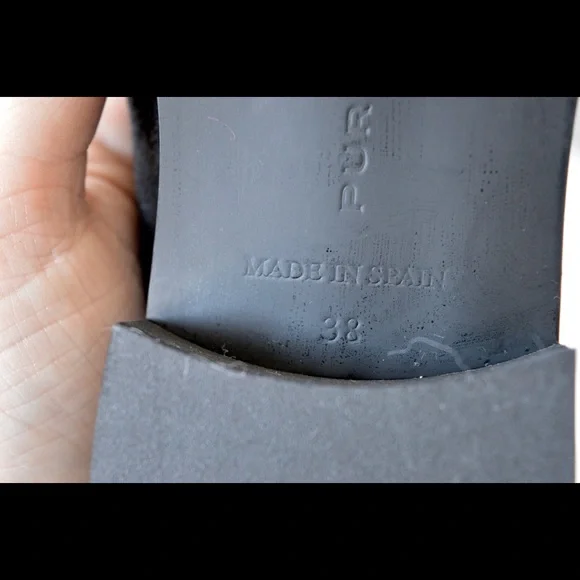 Pure Navy Black Leather Oxfords - Picture 5 of 7